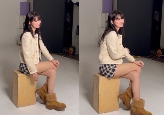 신민아, 각선미로 애교 부리는 센스 '귀여워'