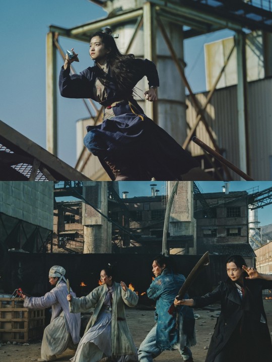 '외계+인' 2부 명장면, 붉은 대기 하바&기차 액션 최후의 전투