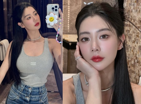 클라라, 탱크 톱에 청바지만 입었을 뿐인데