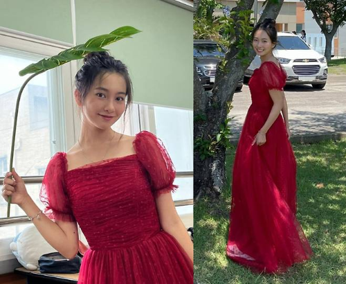 ‘7번 방의 선물’ 예승이-갈소원, 성숙한 레드 드레스 룩
