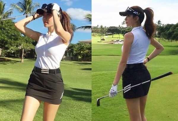 마동석 아내 예정화, 필드에서 빛나는 미니스커트 골프 패션