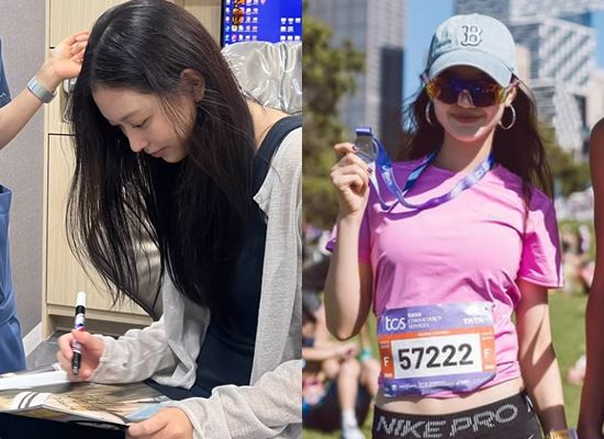 뉴진스, 활동 중단 중 치과 방문&마라톤 대회 참가