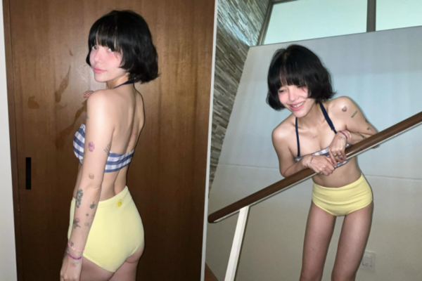 AOA 지민, 과감한 비키니 차림-대담한 타투