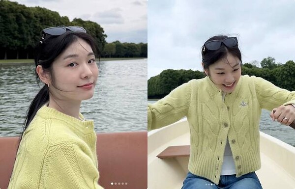 김연아, 파리 여행 중 직접 노 젓는 액티비티