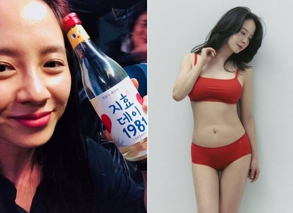 <b>송지효</b>, <b>속옷 화보</b> 뜻밖의 반응 '똥배 오히려 자연스러워'