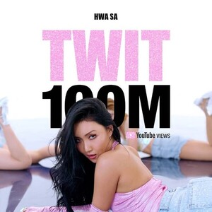 MAMAMOO Hwasa's TWIT MV hits 100 million views.