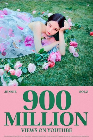BLACKPINK's Jennie's Solo MV hit 900 million views