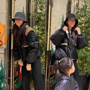 최지우, 민낯으로 딸과 백화점 데이트