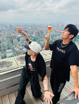 지드래곤+주걸륜, 타이완 고층 빌딩에서 술독에 '푹'
