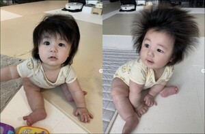 심형탁 아들 하루, 파인애플 헤어스타일 사라져