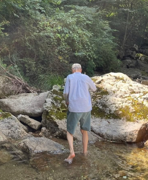 김영희, 故 전유성 생전 뒷모습 공개