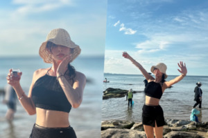 카라 박규리, 헷갈리는 비키니 룩-은근한 글래머