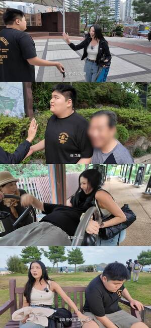 오윤아, 아들이 모르는 아저씨 손 잡아 당황