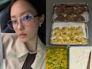 티아라 효민, 결혼 후 첫 명절 살 만했나 봐