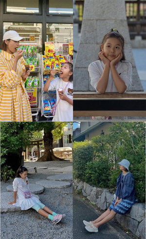 이동건과 이혼 조윤희, 딸과 커플 룩 일본 여행