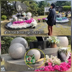 홍진경, 고 최진실 17주기 “그냥 오고 싶었다”