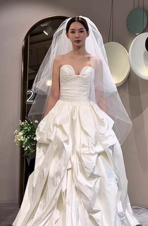 송세라, 박정진과의 결혼식에서 드레스 고집